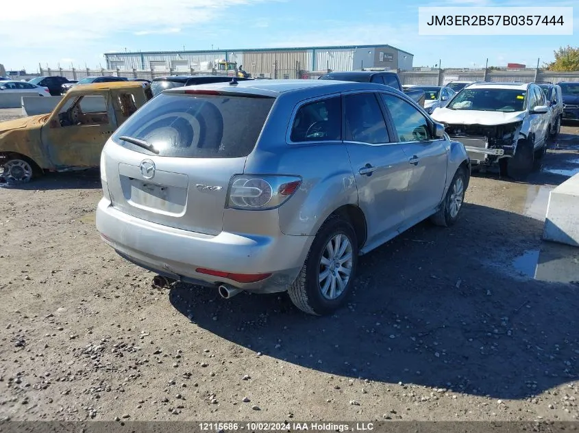 2011 Mazda Cx-7 VIN: JM3ER2B57B0357444 Lot: 12115686