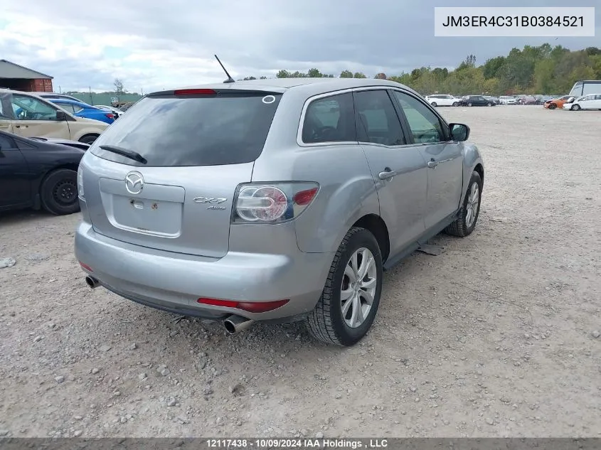 JM3ER4C31B0384521 2011 Mazda Cx-7