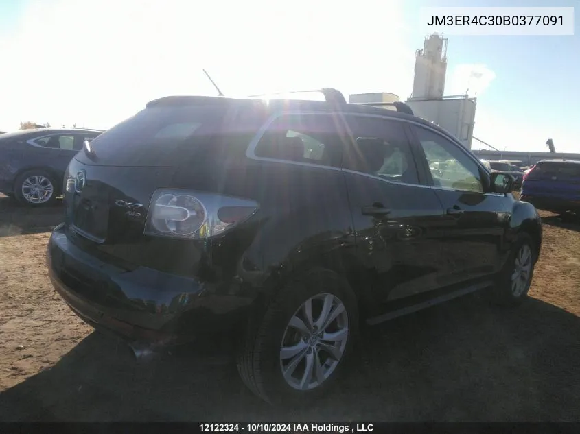 2011 Mazda Cx-7 VIN: JM3ER4C30B0377091 Lot: 12122324