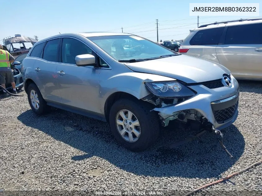 2011 Mazda Cx-7 I Sport VIN: JM3ER2BM8B0362322 Lot: 39862280