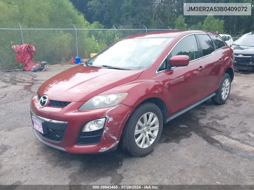 2011 Mazda Cx-7 VIN: JM3ER2A53B0409072 Lot: 39943465