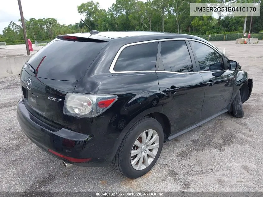 2011 Mazda Cx-7 I Touring VIN: JM3ER2C51B0410170 Lot: 40132736