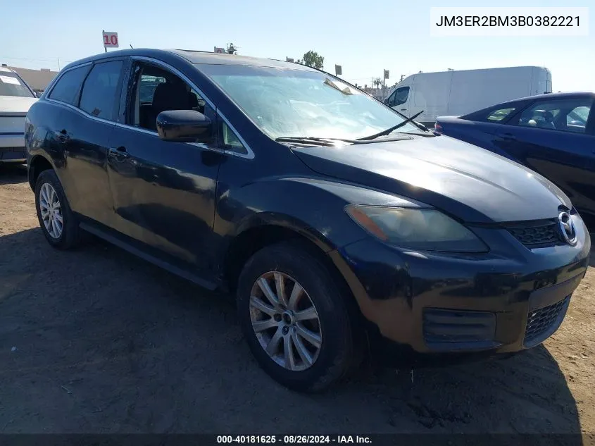 2011 Mazda Cx-7 I Sport VIN: JM3ER2BM3B0382221 Lot: 40181625