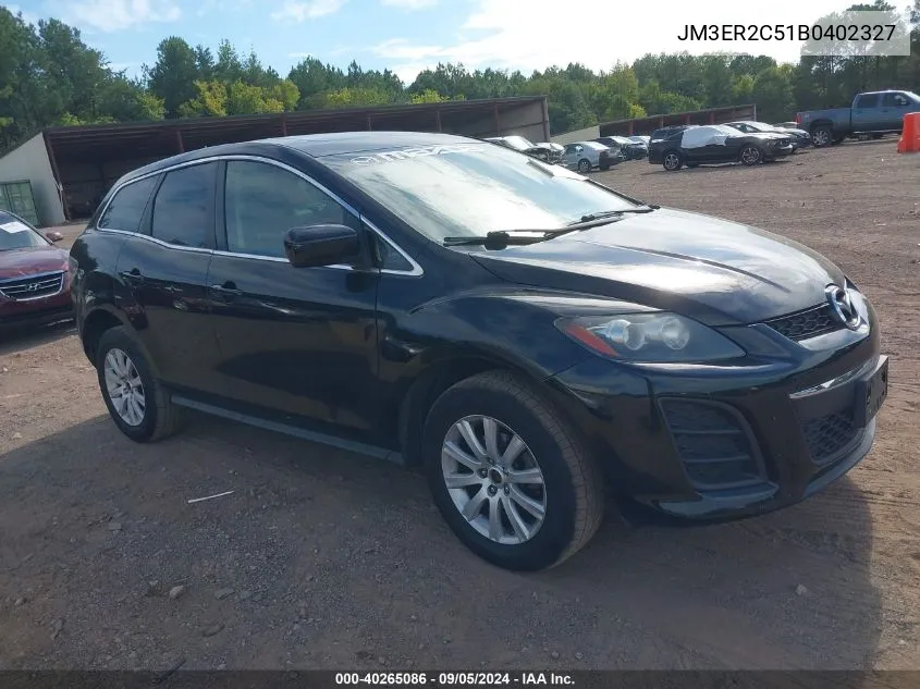 2011 Mazda Cx-7 I Touring VIN: JM3ER2C51B0402327 Lot: 40265086