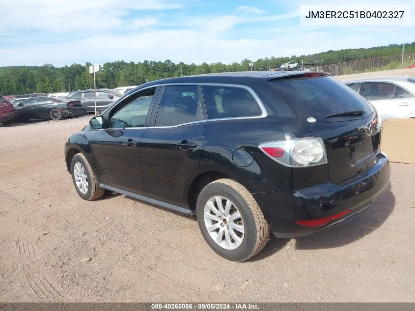 2011 Mazda Cx-7 I Touring VIN: JM3ER2C51B0402327 Lot: 40265086