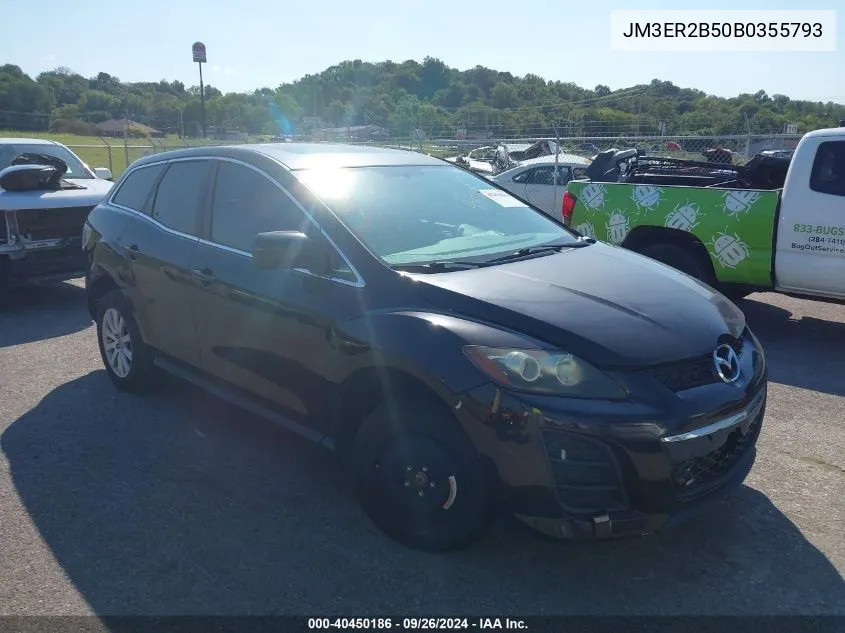 2011 Mazda Cx-7 I Sport VIN: JM3ER2B50B0355793 Lot: 40450186