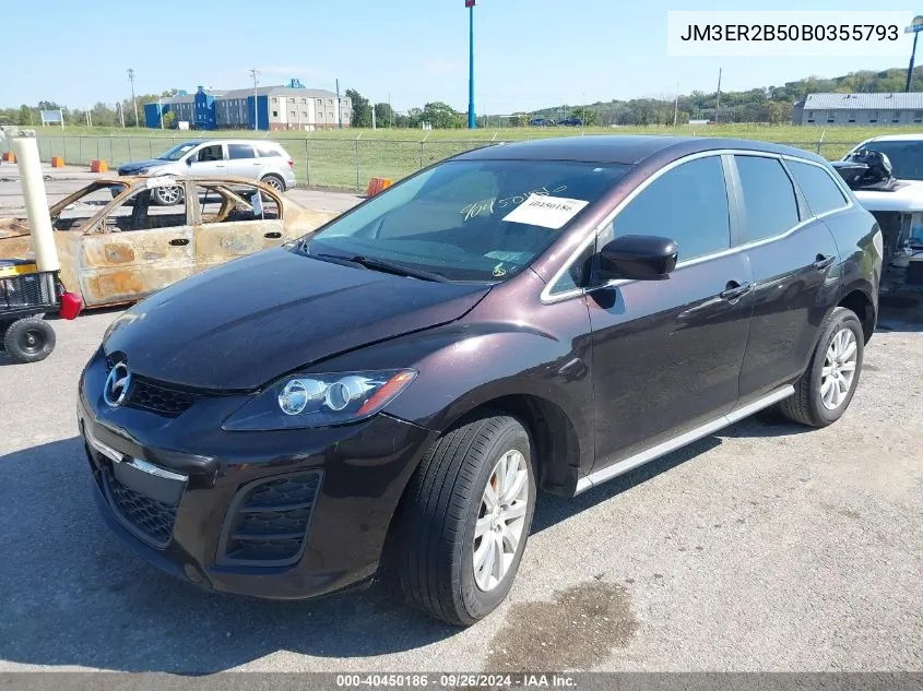 2011 Mazda Cx-7 I Sport VIN: JM3ER2B50B0355793 Lot: 40450186