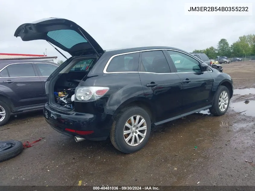 2011 Mazda Cx-7 I Sport VIN: JM3ER2B54B0355232 Lot: 40451036