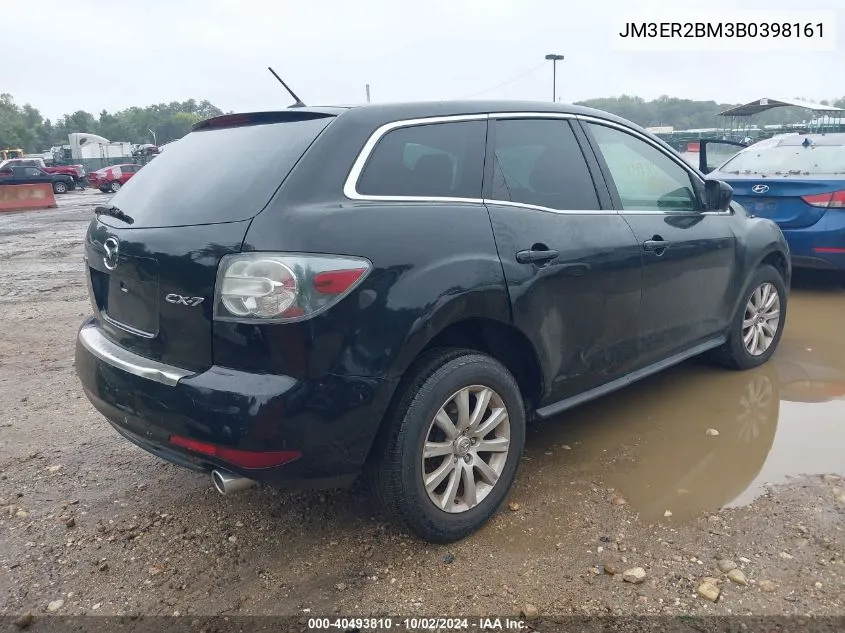 2011 Mazda Cx-7 I Sport VIN: JM3ER2BM3B0398161 Lot: 40493810