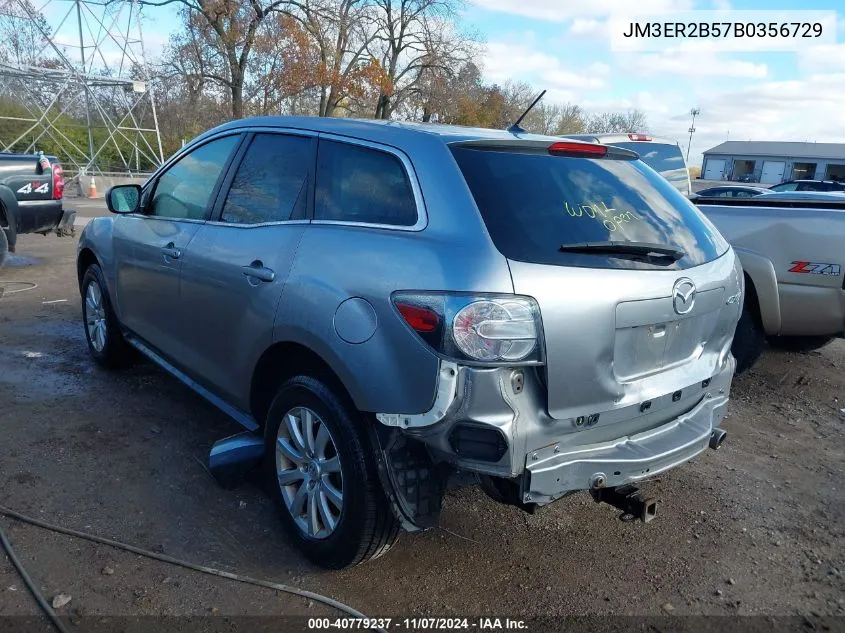 2011 Mazda Cx-7 I Sport VIN: JM3ER2B57B0356729 Lot: 40779237