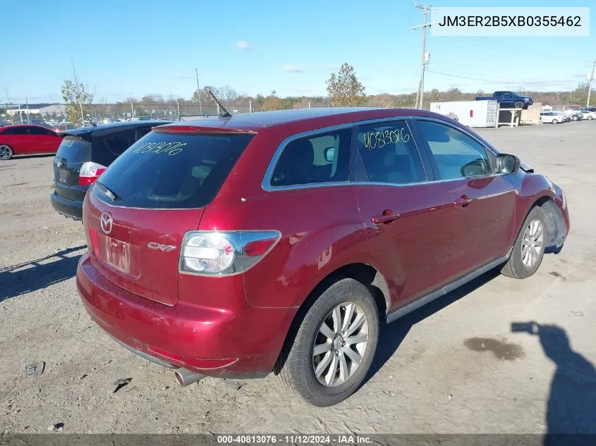 2011 Mazda Cx-7 I Sport VIN: JM3ER2B5XB0355462 Lot: 40813076