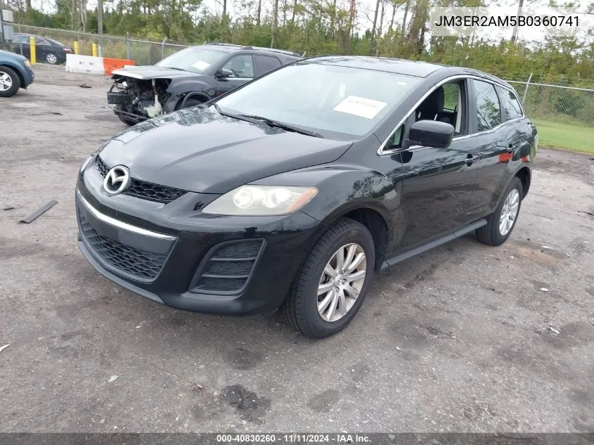 2011 Mazda Cx-7 I Sv VIN: JM3ER2AM5B0360741 Lot: 40830260