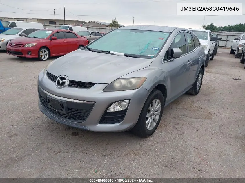 2012 Mazda Cx-7 I Sv VIN: JM3ER2A58C0419646 Lot: 40486640