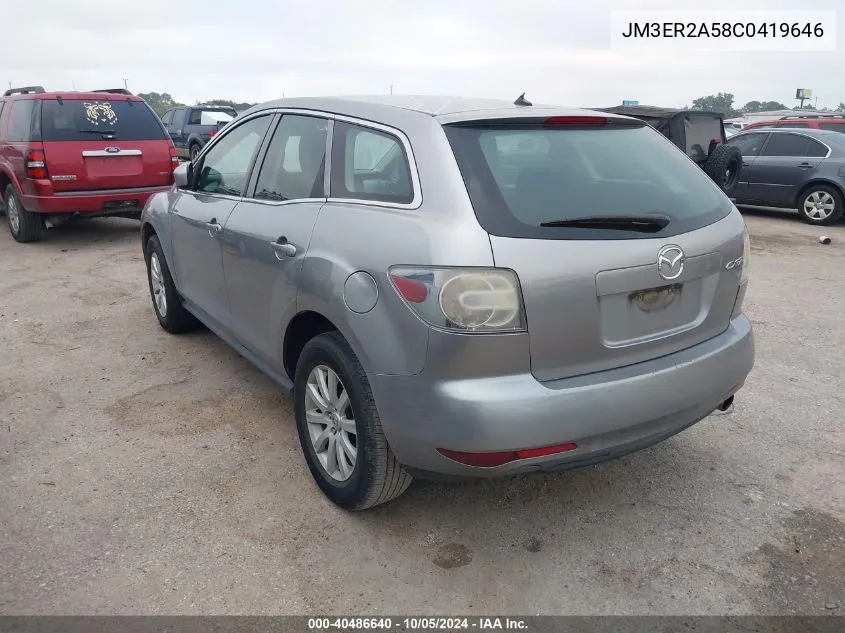 JM3ER2A58C0419646 2012 Mazda Cx-7 I Sv