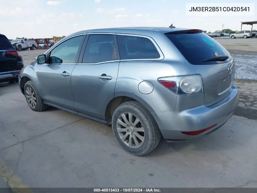 2012 Mazda Cx-7 I Sport VIN: JM3ER2B51C0420541 Lot: 40513433