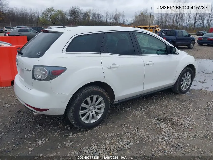 2012 Mazda Cx-7 I Sport VIN: JM3ER2B50C0416237 Lot: 40777335