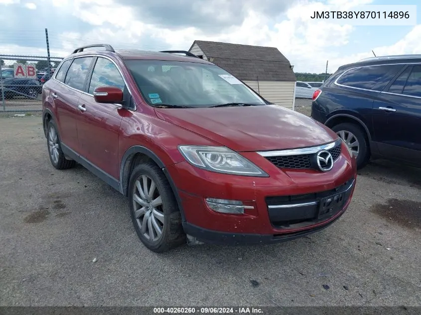 2007 Mazda Cx-9 Grand Touring VIN: JM3TB38Y870114896 Lot: 40260260