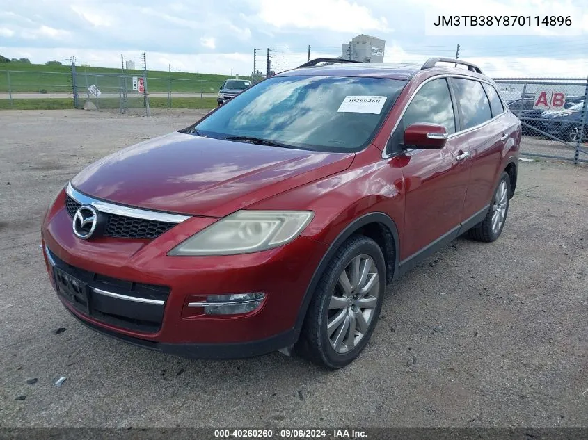 2007 Mazda Cx-9 Grand Touring VIN: JM3TB38Y870114896 Lot: 40260260