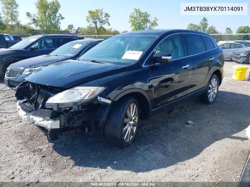 2007 Mazda Cx-9 Grand Touring VIN: JM3TB38YX70114091 Lot: 40330273