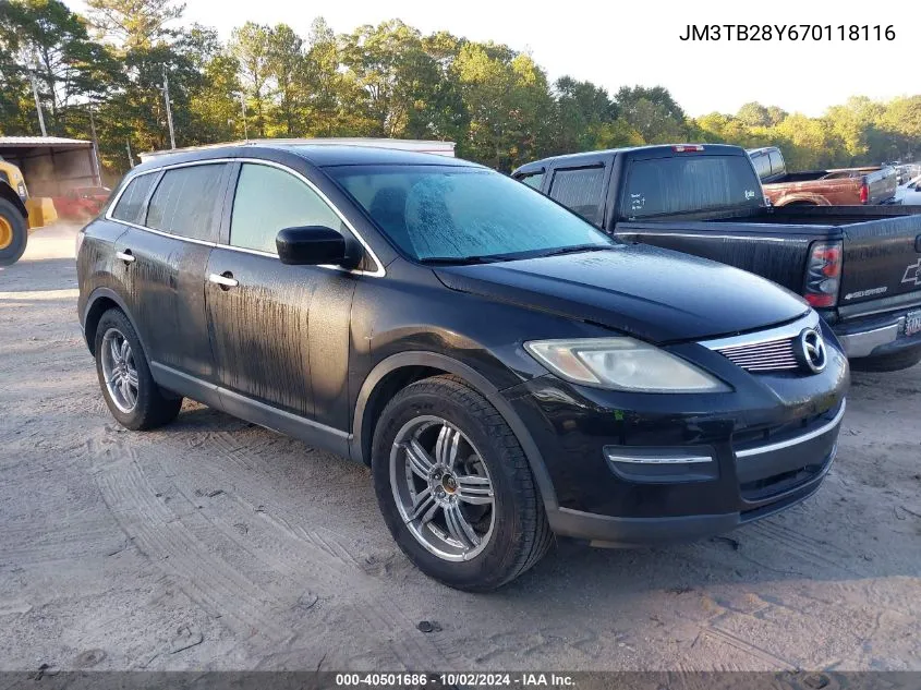 2007 Mazda Cx-9 Sport VIN: JM3TB28Y670118116 Lot: 40501686