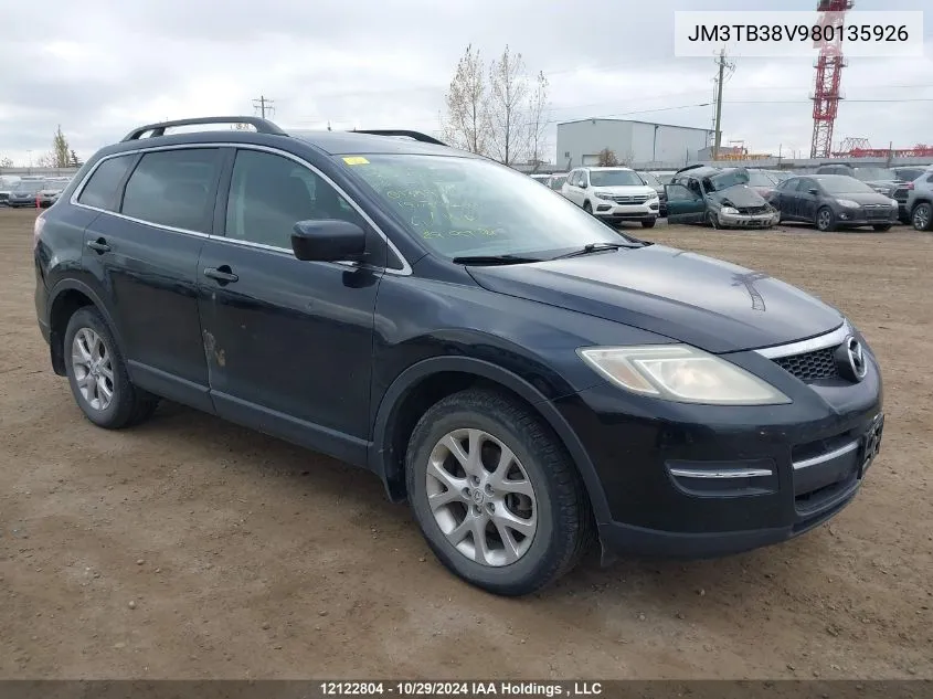 2008 Mazda Cx-9 Touring VIN: JM3TB38V980135926 Lot: 12122804