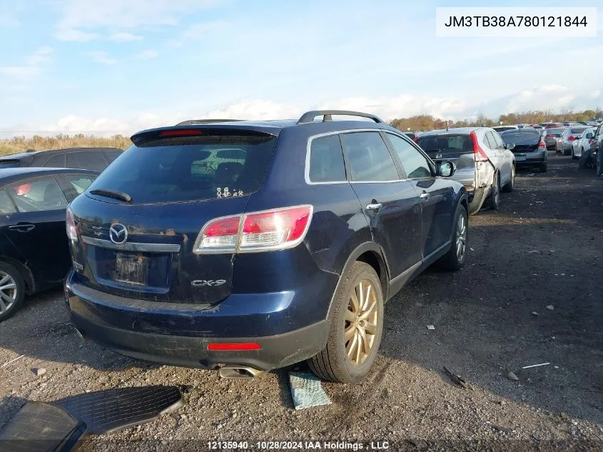 2008 Mazda Cx-9 VIN: JM3TB38A780121844 Lot: 12135940