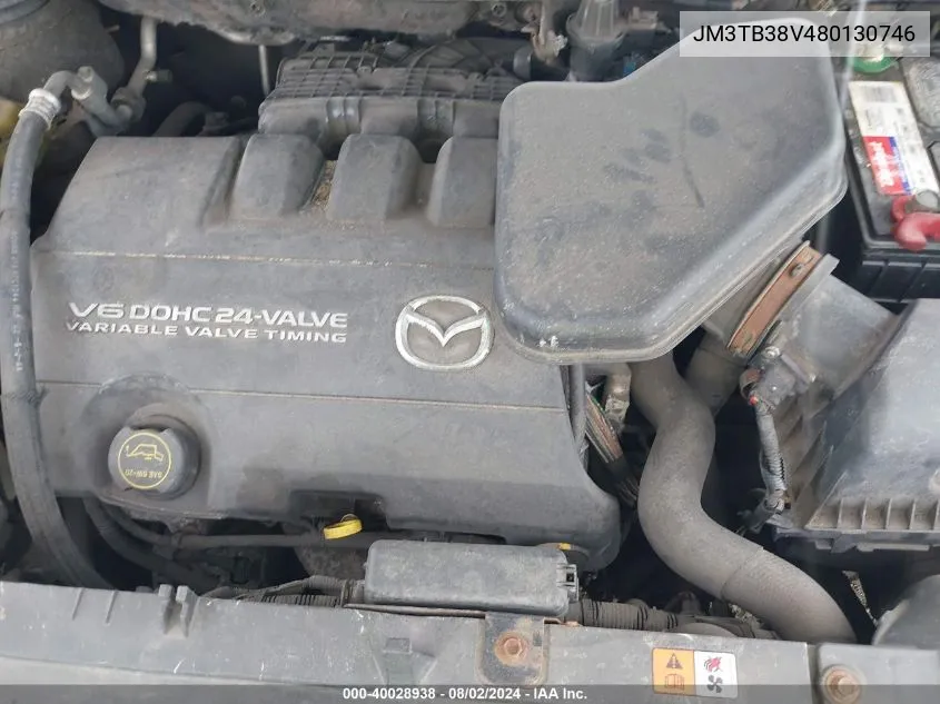 JM3TB38V480130746 2008 Mazda Cx-9 Touring