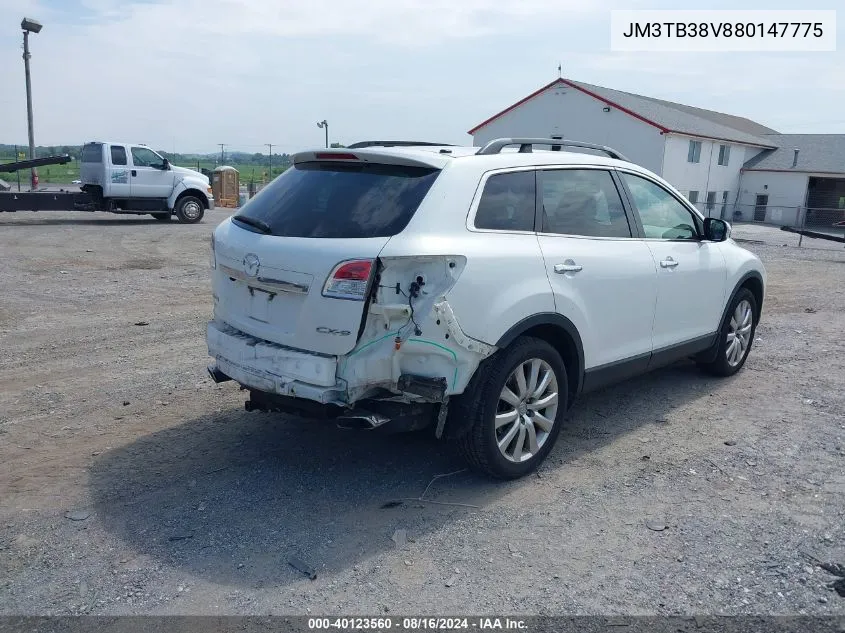 2008 Mazda Cx-9 Grand Touring VIN: JM3TB38V880147775 Lot: 40123560