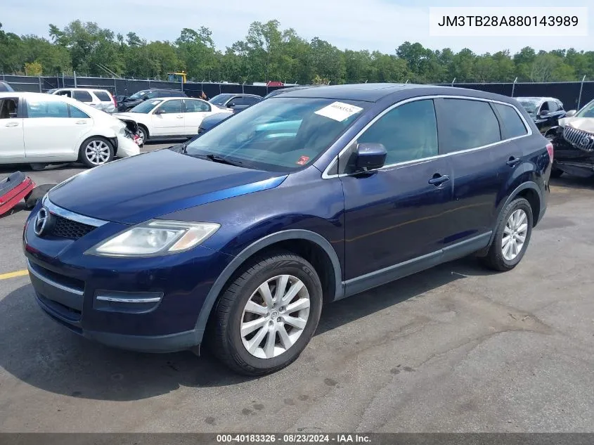 2008 Mazda Cx-9 VIN: JM3TB28A880143989 Lot: 40183326