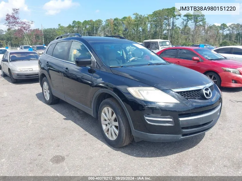 2008 Mazda Cx-9 Touring VIN: JM3TB38A980151220 Lot: 40378212