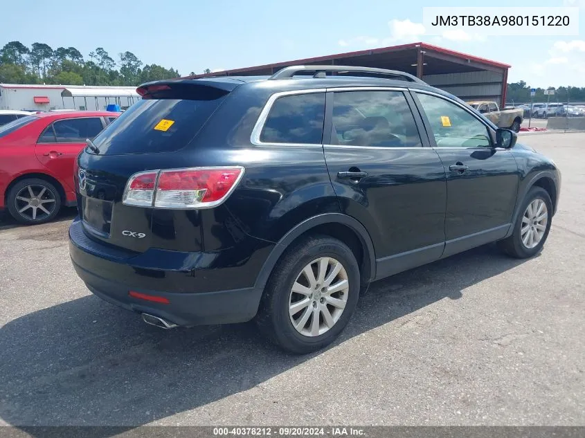 JM3TB38A980151220 2008 Mazda Cx-9 Touring