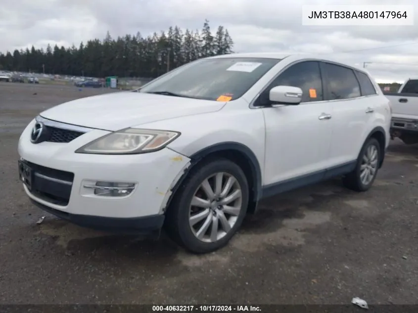 2008 Mazda Cx-9 Grand Touring VIN: JM3TB38A480147964 Lot: 40632217