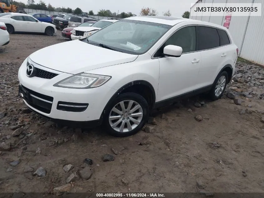 2008 Mazda Cx-9 Touring VIN: JM3TB38VX80135935 Lot: 40802995