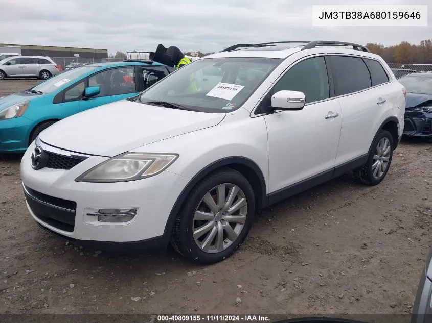 2008 Mazda Cx-9 Grand Touring VIN: JM3TB38A680159646 Lot: 40809155