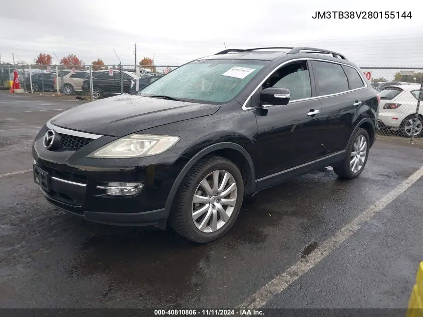 2008 Mazda Cx-9 Grand Touring VIN: JM3TB38V280155144 Lot: 40810806