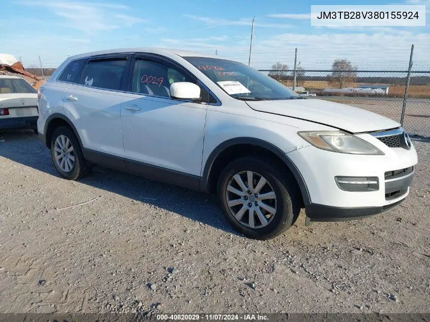 2008 Mazda Cx-9 Touring VIN: JM3TB28V380155924 Lot: 40820029