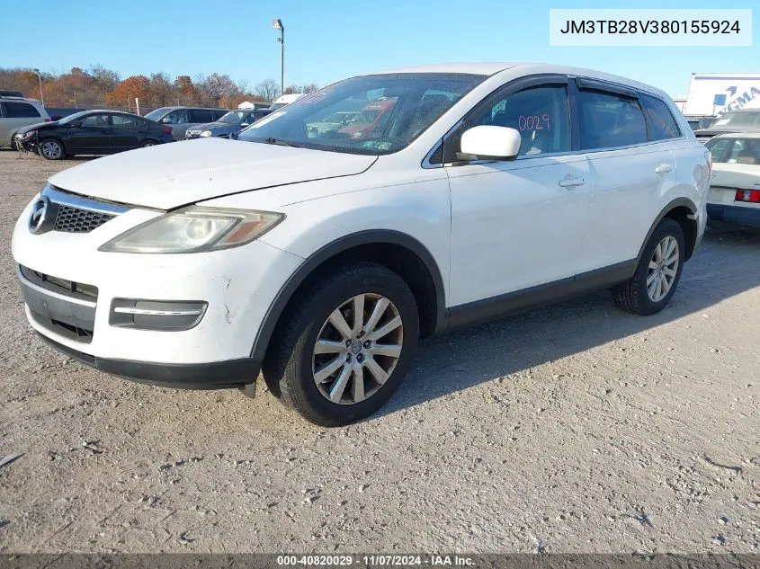 2008 Mazda Cx-9 Touring VIN: JM3TB28V380155924 Lot: 40820029