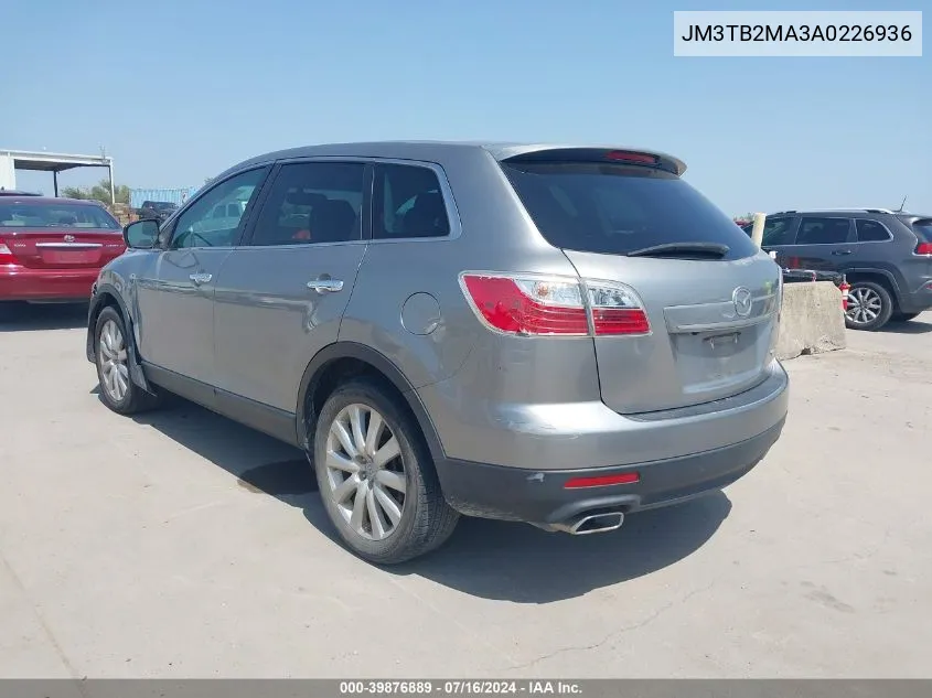 2010 Mazda Cx-9 Grand Touring VIN: JM3TB2MA3A0226936 Lot: 39876889