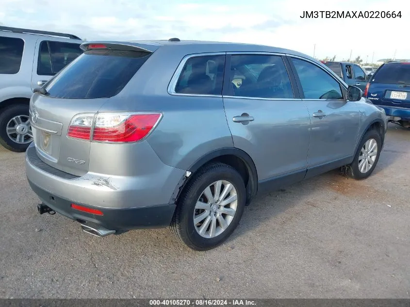 2010 Mazda Cx-9 Touring VIN: JM3TB2MAXA0220664 Lot: 40105270