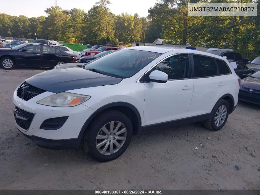 2010 Mazda Cx-9 Touring VIN: JM3TB2MA0A0210807 Lot: 40193357