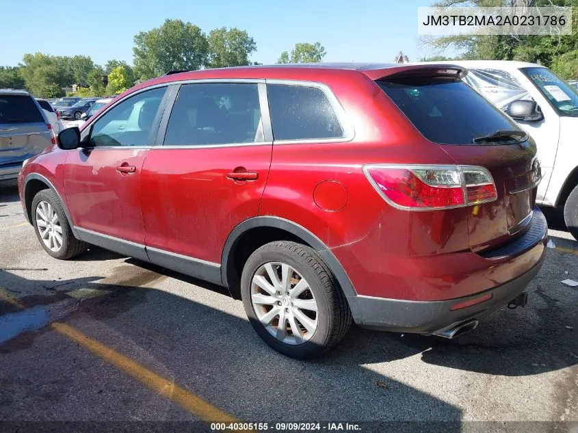 JM3TB2MA2A0231786 2010 Mazda Cx-9 Touring