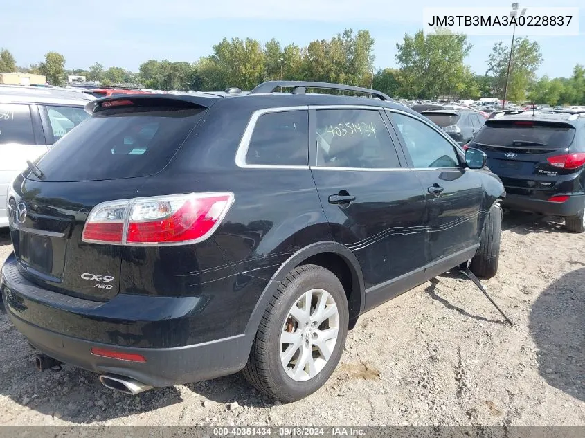 JM3TB3MA3A0228837 2010 Mazda Cx-9 Touring