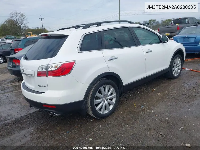 2010 Mazda Cx-9 Grand Touring VIN: JM3TB2MA2A0200635 Lot: 40606795