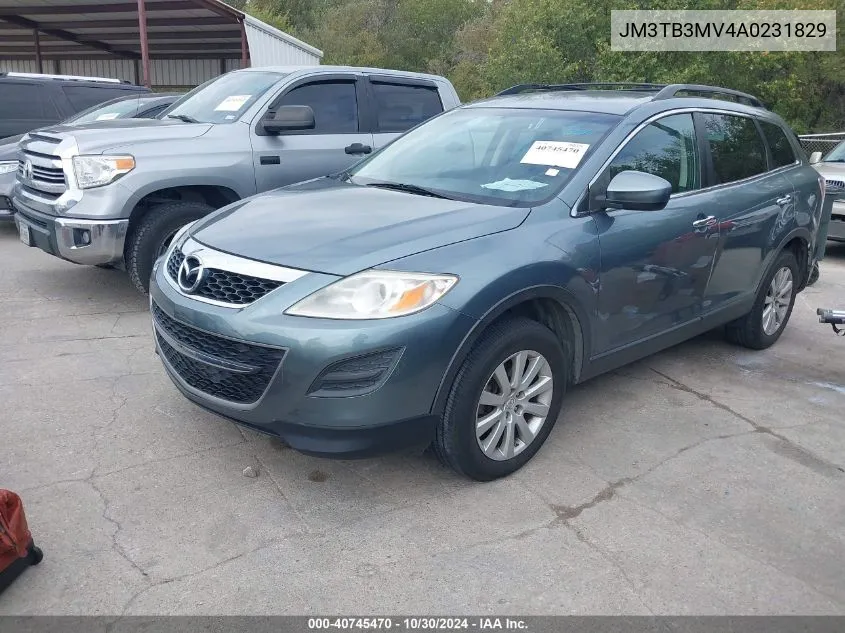 2010 Mazda Cx-9 Sport VIN: JM3TB3MV4A0231829 Lot: 40745470