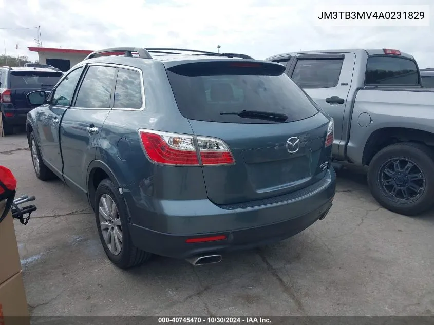 2010 Mazda Cx-9 Sport VIN: JM3TB3MV4A0231829 Lot: 40745470