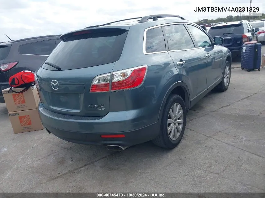 2010 Mazda Cx-9 Sport VIN: JM3TB3MV4A0231829 Lot: 40745470