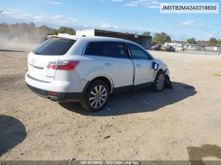 2010 Mazda Cx-9 Grand Touring VIN: JM3TB2MA2A0218830 Lot: 40749665