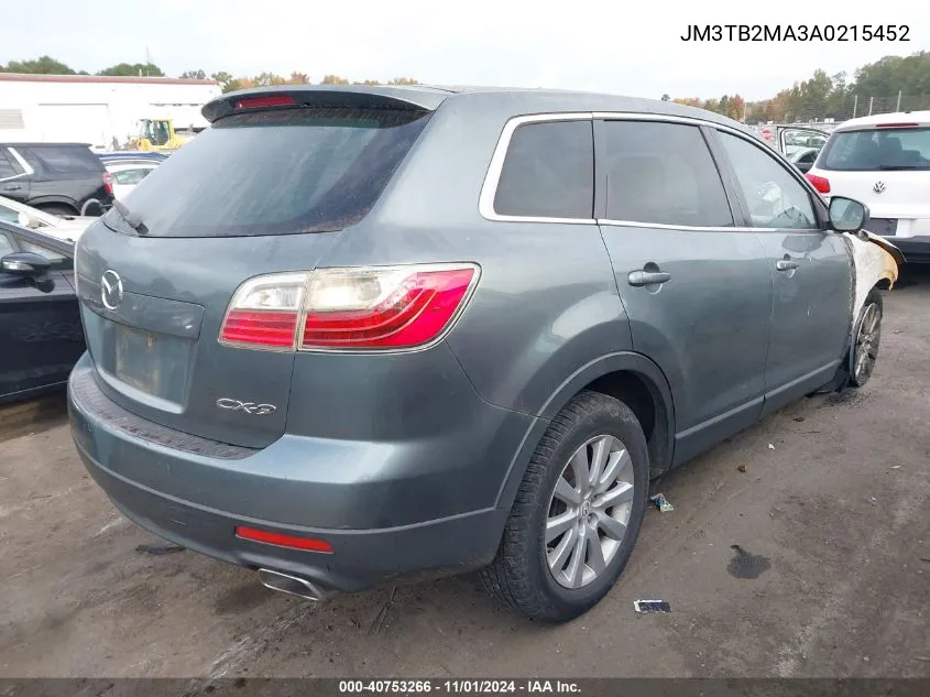 2010 Mazda Cx-9 Sport VIN: JM3TB2MA3A0215452 Lot: 40753266