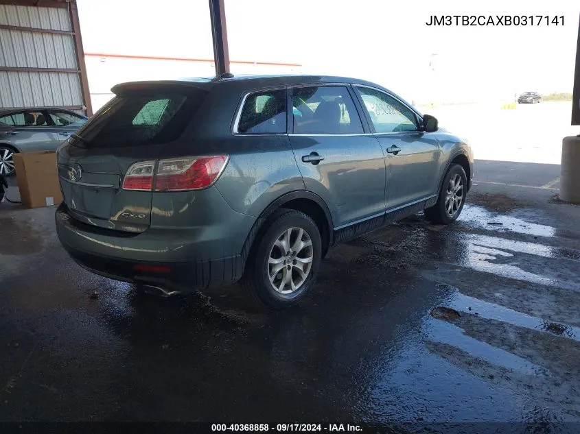 2011 Mazda Cx-9 Touring VIN: JM3TB2CAXB0317141 Lot: 40368858