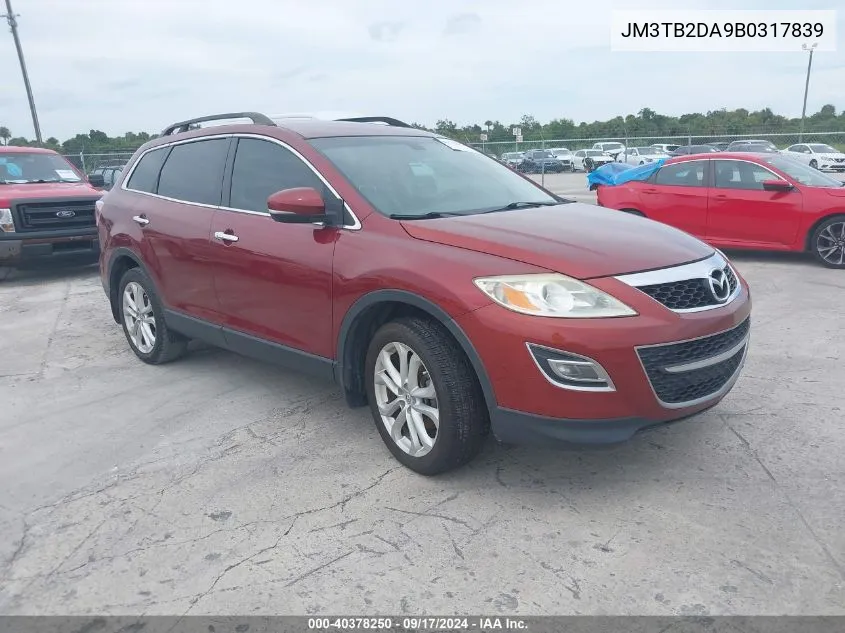 2011 Mazda Cx-9 Grand Touring VIN: JM3TB2DA9B0317839 Lot: 40378250